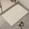 Rubber Non-Slip Quick Dry Absorbent Thin Bathroom Rugs Fit Under Door Bathroom Floor Mats-Shower Rug for In Front of Bathtub, Sink