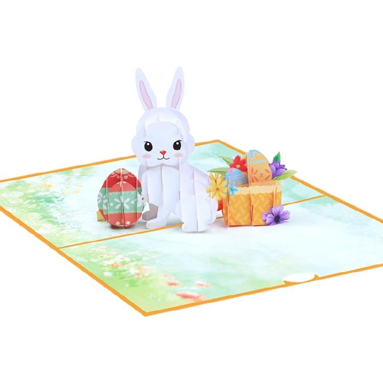 

Artistic Rabbit Form 3D Seasonal Greeting Card With Bright Design Easter Greeting Card Perfect For remarkable Gatherings 1