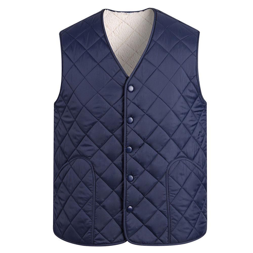Gilet da Uomo Primavera e Autunno Tinta Unita Taglia Forte Casual