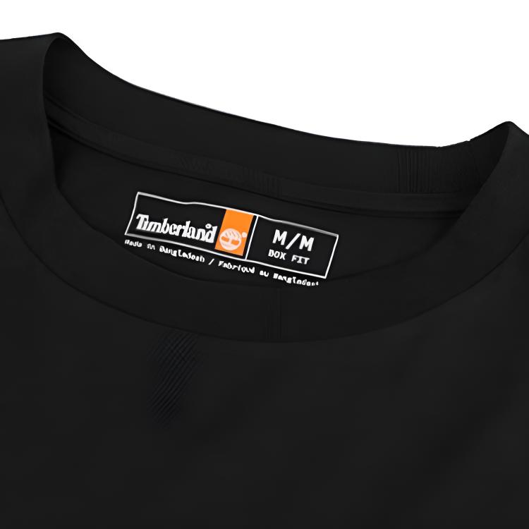 Timberland Round Neck Comfortable Pullover Short Sleeve T-Shirt Men Tops Black A6A2Q-001