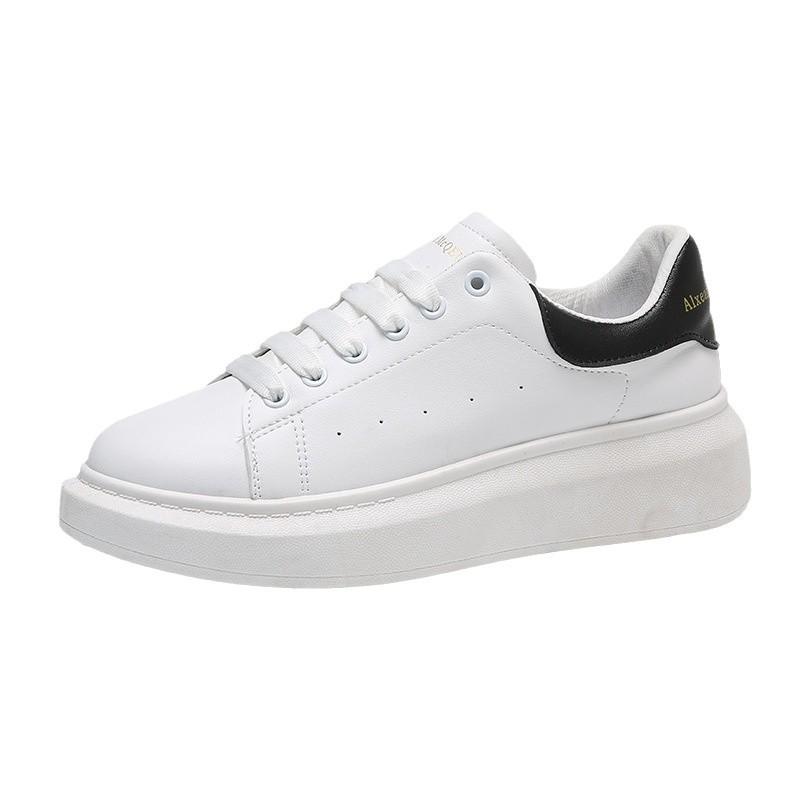 McQueen little white shoes women's shoes 2025 autumn and winter new men's shoes inner heightening thick baseplate shoes casual versatile sports shoes