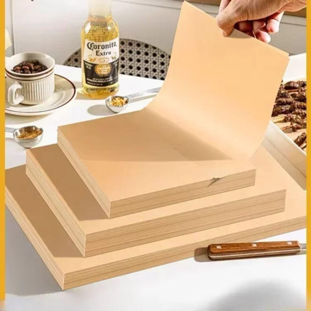 50/100PCS Non-stick Baking Paper Waterproof Baking Sheets New Parchment Paper Sheets  Cooking Frying