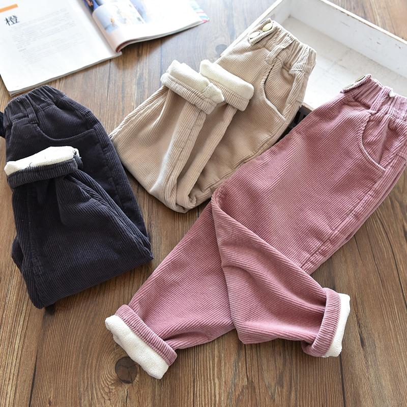 Harem Pants Corduroy Children Outfits Tracksuit Winter Cotton Trousers Kids Outwear Pants Boys Girls Casual Warm Loose Pants