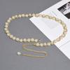 Pearl Woven Chain Waist Chain Women's Dress Accessories Versatile Elegant Waist-closing Chain Beaded Belt