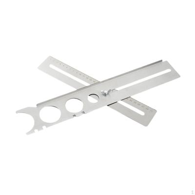 Ceramic Tile Hole Locator Ruler Punching Hand Tool Adjustable Cutter Accessory Opener