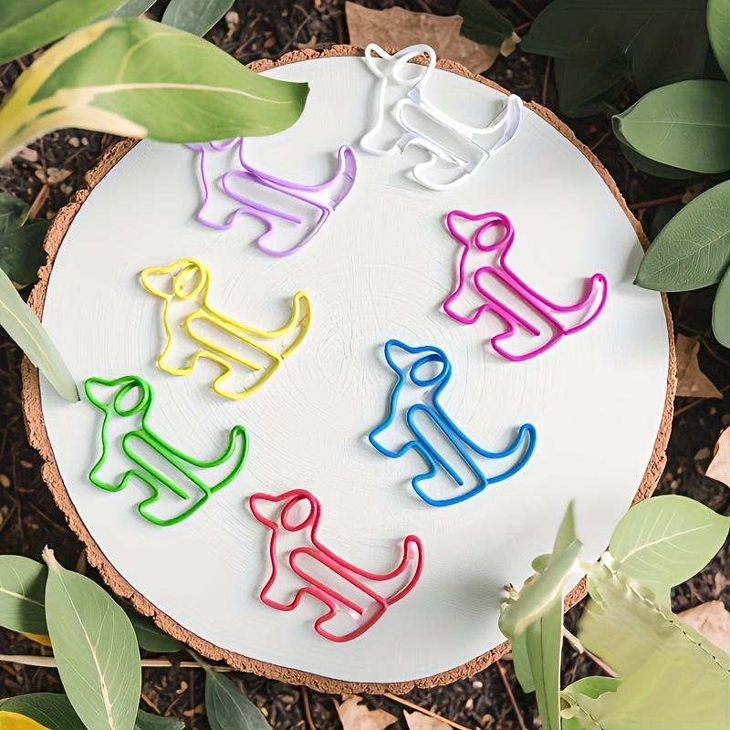 50pcs Dachshund-Shaped Paper Clips, Dog Breed Office & Supplies, Multicolor Bookmark & Binder Clips for Dachshund Lovers, Clip