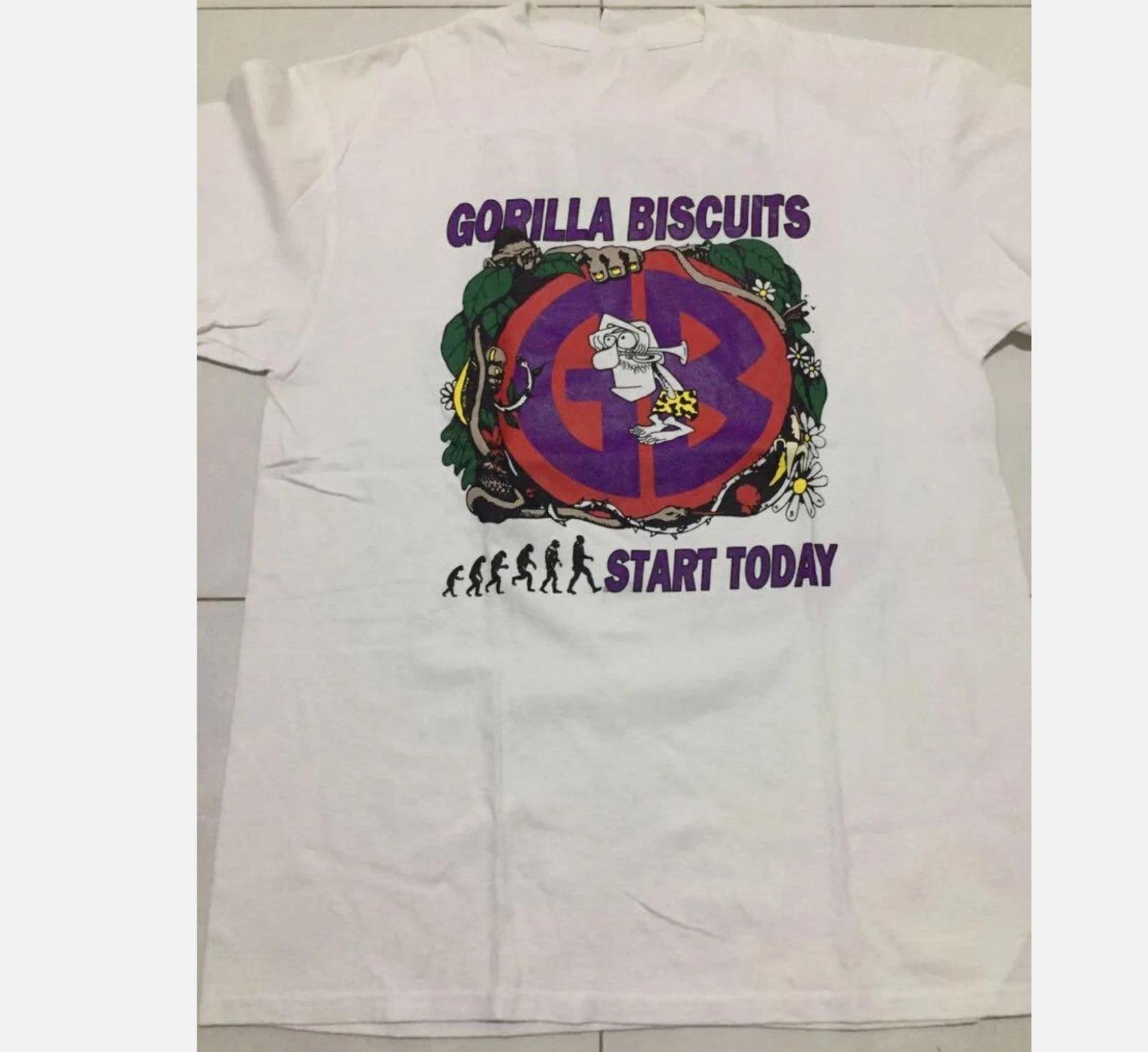 Gorilla biscuits reprint 100% Cotton T-shirt Mens Tees Top For men Women S-45XL M