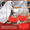 5 Pcs Chicken Cage Cups Bird Hanging Feeders Poultry Water Bowls with Hook Food Bowls for Bunny Pigeon Small Animals