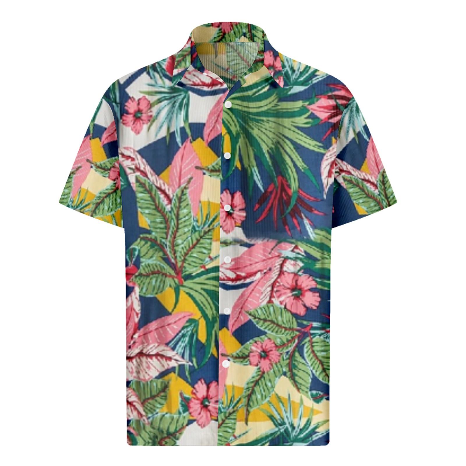 

Мужские гавайские рубашки с короткими рукавами и пуговицами с принтом. Мужские повседневные модные рубашки с короткими рукавами. XXXXXXXXL зелёный