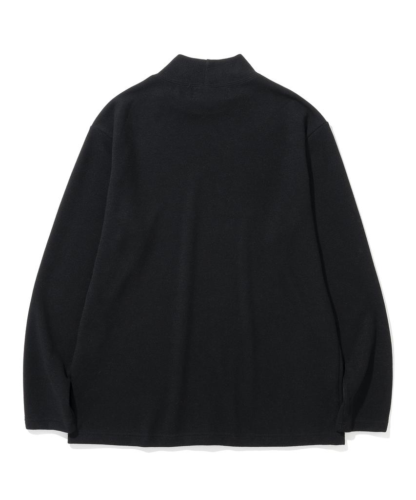 KNITTED Half Turtleneck Long Sleeve Knit Black