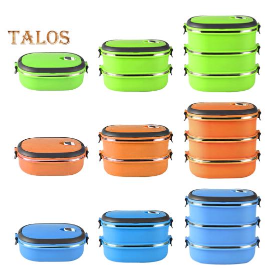 Lunchbox aus Edelstahl, isoliert, Thermo-Bento-Box, tragbar, leicht zu reinigen, Lebensmittelbehälter für Picknick im Freien