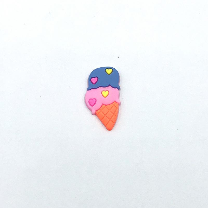 Cartoon Ice Cream Keychain, Phone Case, Hair and Shoe Accessories, DIY Buckles, and Storage Box