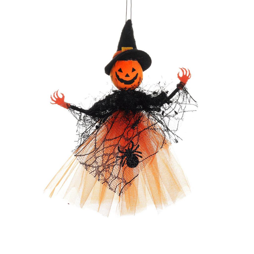 New Halloween Gauze Bar Pendant: Pumpkin, Witch, Ghost Scene Decoration