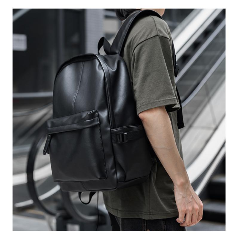 Men Leather Laptop Backpack Travel Backpack High Quality Fashion Knapsack Bags for Male 20-35L