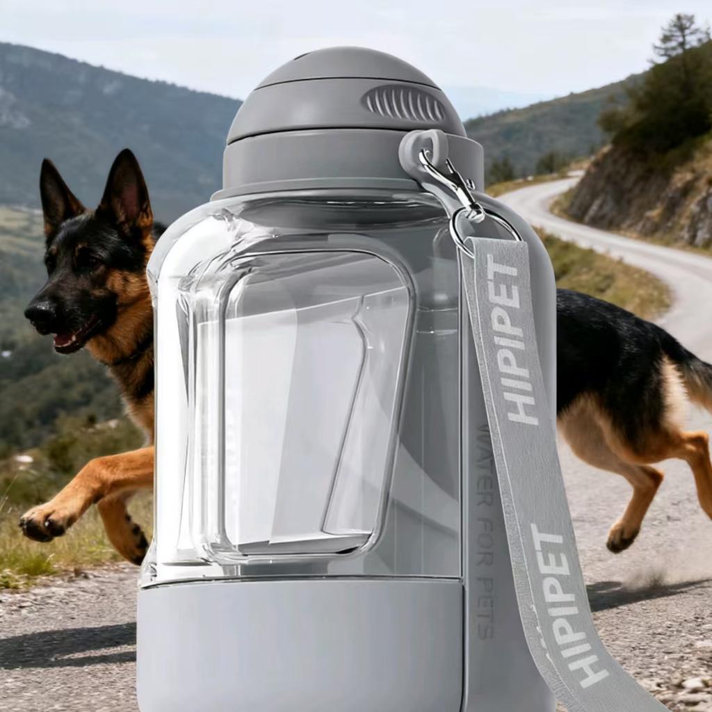 Hipipet Přenosná láhev na vodu pro psy s nádobou na krmivo 34oz Voda 10oz Krmivo Nepropustný Bez BPA Dávkovač vody pro domácí mazlíčky Pro venkovní procházky Turistiku Cestování