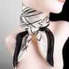 Elegant and Versatile Square Scarf Square Korean Version Spring and Autumn Thin Sunscreen Scarf Milk Scarf Temperament Soft Silk Scarf