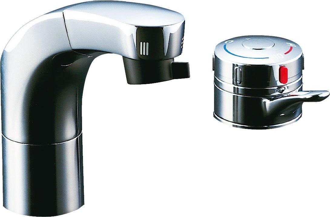 

Умивальник LIXIL INAX з миттям волосся, змішувачем для душу зі шлангом, запобіганням замерзанню, зливом, умивальником/підставкою, висувним термостатом, SF-815TN