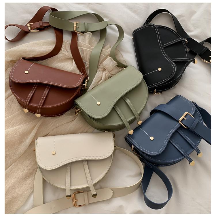 Buy New Ladies Versatile One Shoulder Messenger Bag Casual Fashion Large Capacity Handbag Trend