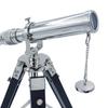 35.6 cm Brass Chrome Telescope with Black Wooden Tripod Gift Wedding, Thanksgiving, Chinese New Year, Christmas, Table top, Home, Office Decor