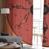 Figures Of African Dancers Tulle Curtains For Living Room Sheer Curtain Bedroom Veil Organza Decorative Window Treatments