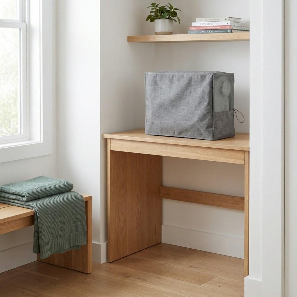 Oxford Cloth Dust Cover Gray Sewing Accessory Waterproof Storage Bag Home Use