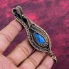 Labradorite Gemstone Pendant Copper Wire Wrapped Pendant Handmade Antique Jewelry