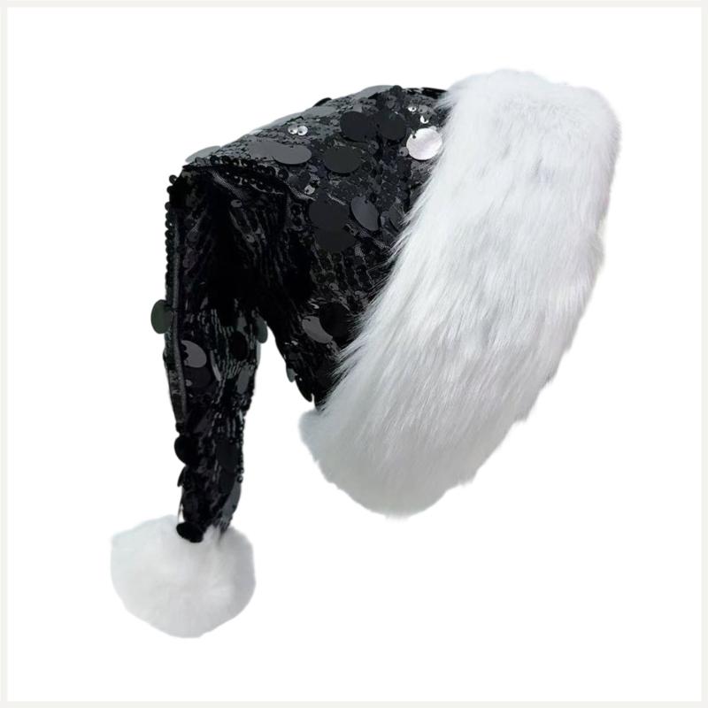Christmas Sequins Santa Hats Holiday Cap Fashion Winter Accessory Christmas Costume Hat For Parties And Celebrations