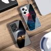 Red Moon Explorer For Xiaomi 14 Ultra 13 Lite Redmi Note 13 11 Pro 12 Plus Poco X6 3 Pro F4 6 GT Tempered Phone Case