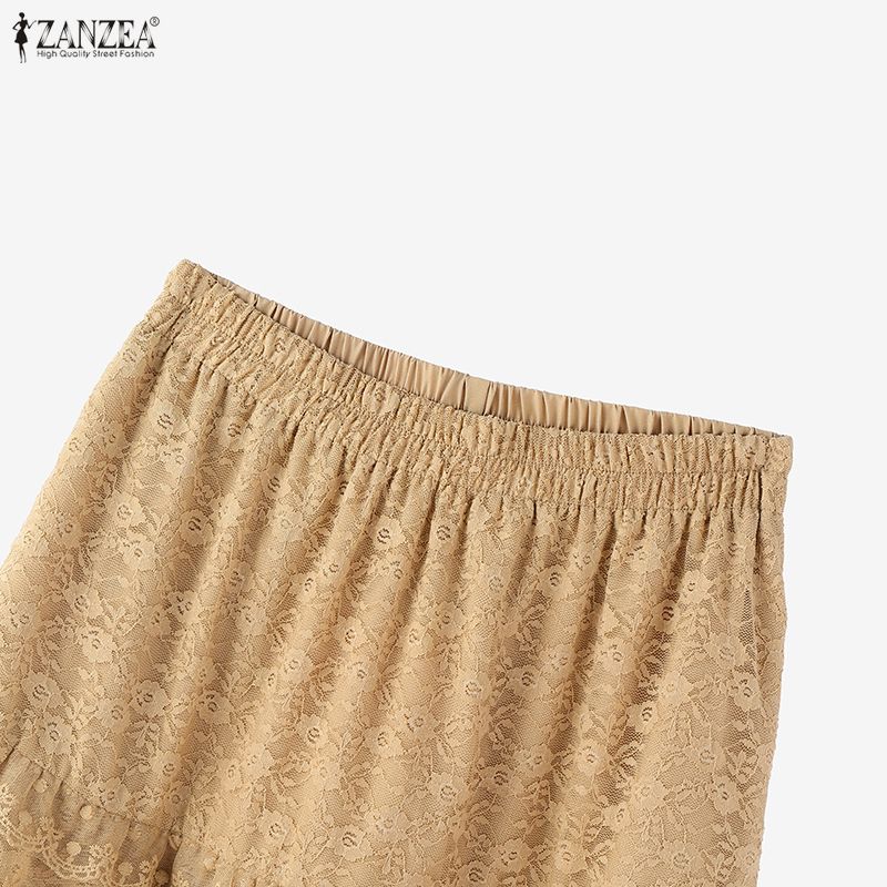 ZANZEA Women Summer Fashion Patchwork Lace Long Skirts