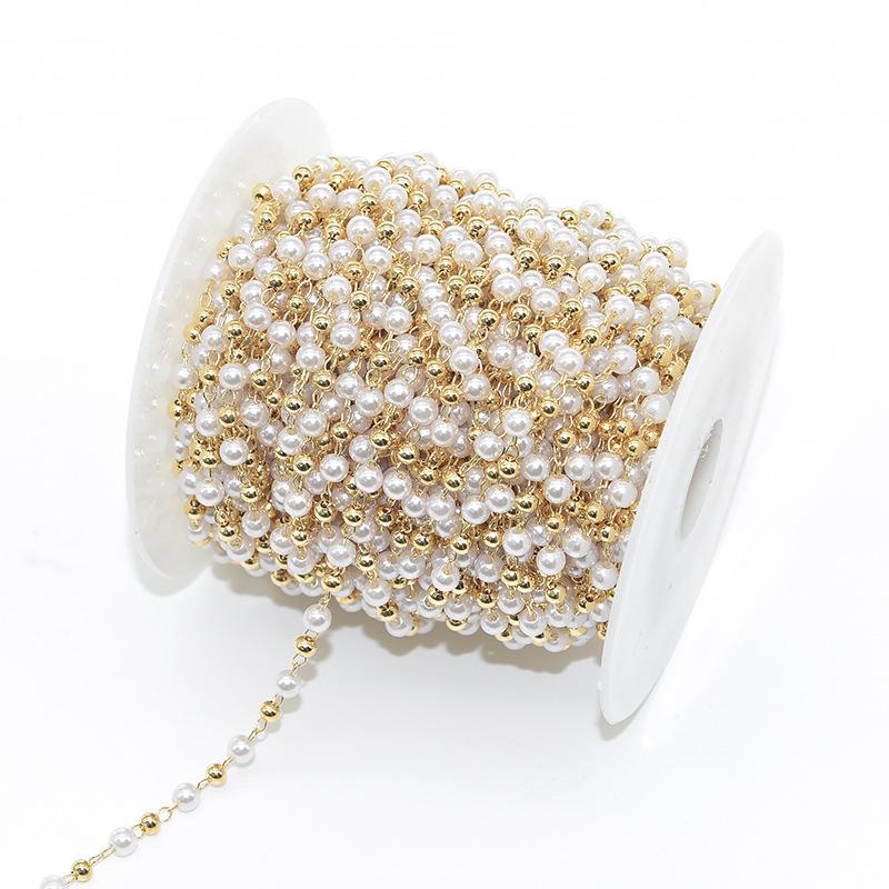 

Цепочки из жемчуга с медным покрытием ручной работы для украшений и аксессуаров для очков