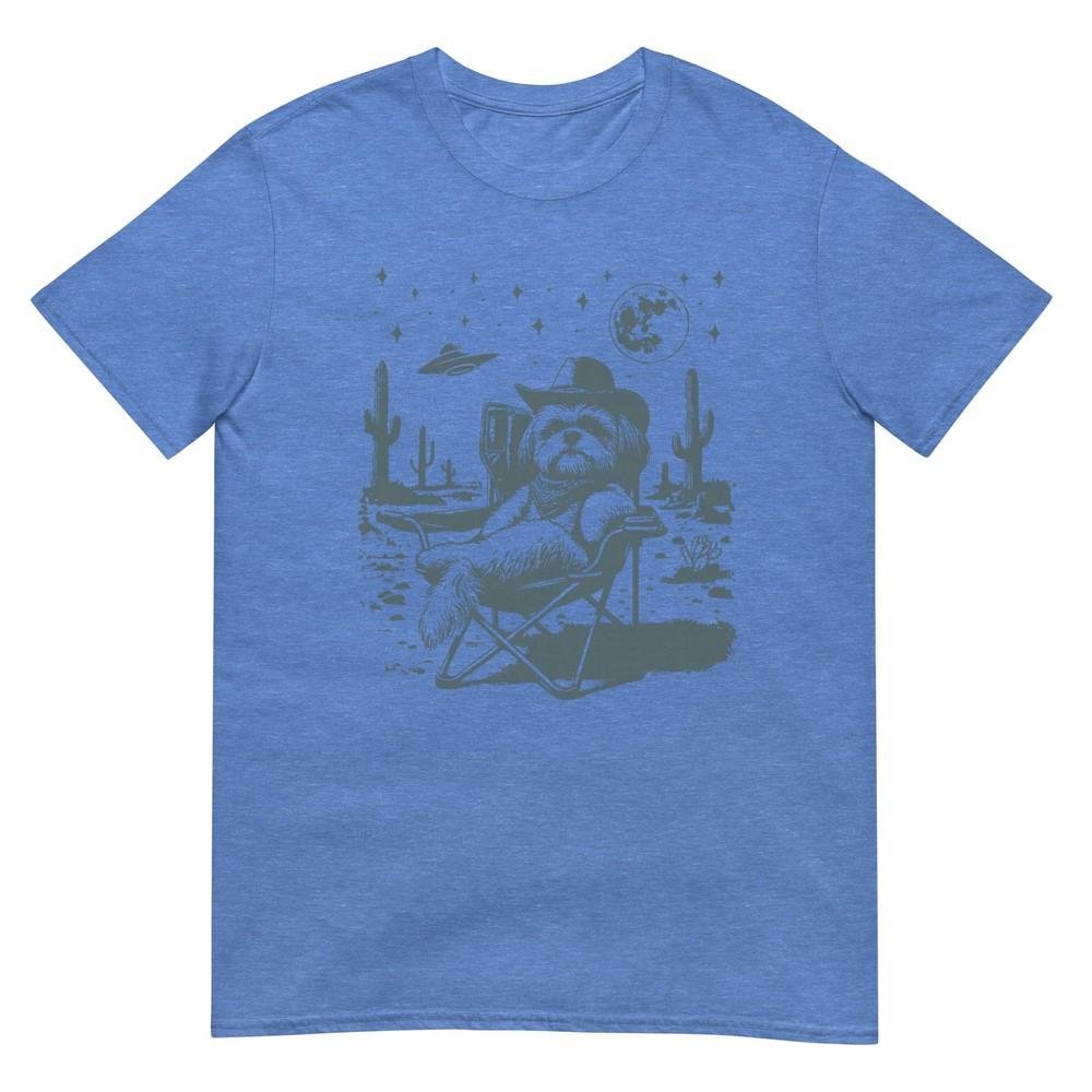 Vintage Shih Tzu Cowboys Ufo Western Tshirt