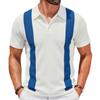Men's Knit Polo Shirts Short Sleeve Polo Shirt Lightweight Casual Golf Shirts Summer Breathable Collared T Shirts for Men Vacation Beach Soft Shirts