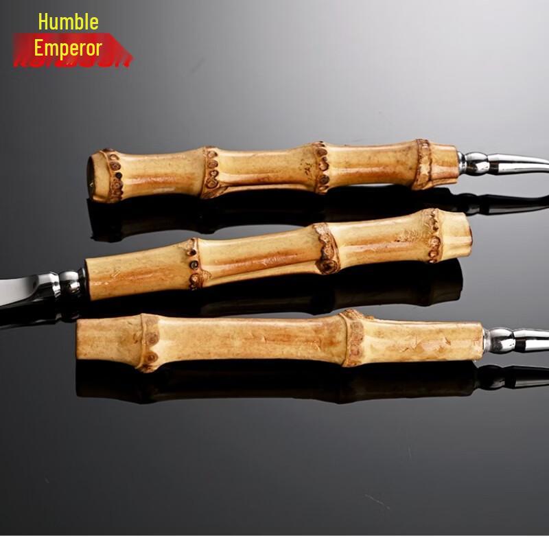 Qianxing Natural Bamboo Handle Stainless Steel Cutlery