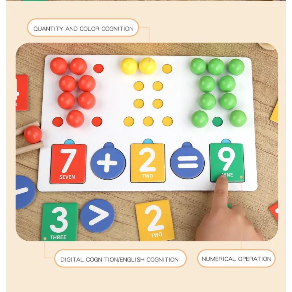 Montessori Digital Decomposition Clip Toy Mathematics Props Baby Digital Cognitive Pairing Puzzle IChildren's Fine Action Toys