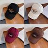 Cartoon Dog Embroidered Baseball Cap For Women Spring Summer Stylish Sunshade Hat