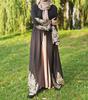 Dubai Abaya European & American Lace Stitch Fashion Cardigan Robe 1495
