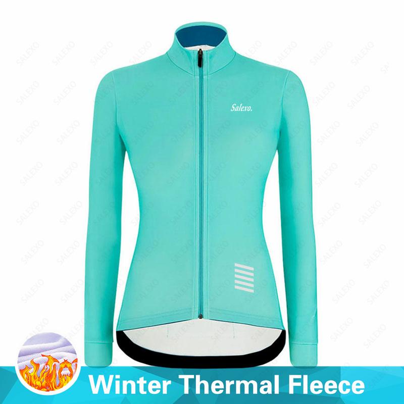 2026  Velvet Warm  Women Winter Cycling Jersey Set Salexo Thermal Fleece Cycling Clothes MTB Bicycle Clothing Warm Mountain Bike Cycling Wear Suit