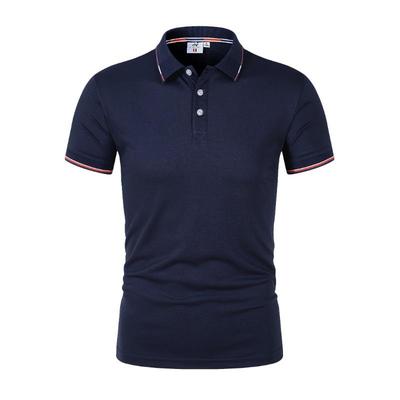 2026 Summer Short-sleeved T-shirt Men's Polo Business Casual Polo Shirt Men's Slim Fashion Men's Polo Cotton High-quality T-shirt Simple Outdoor
