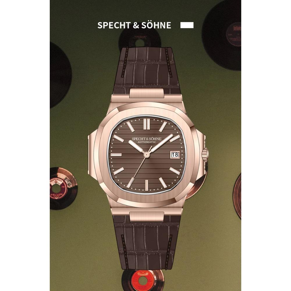Dropshipping 2025 Hot Selling Wrist Watches For Men Specht&Sohne Automatic Watches Japan Mechanical Watch Relogio Masculino 42mm