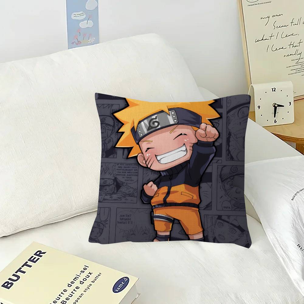 Anime Uzumaki Naruto  Cushion Cover 30x50 Polyester Sofa Cushions Decorative Throw Pillows Home Decoration Pillowcover
