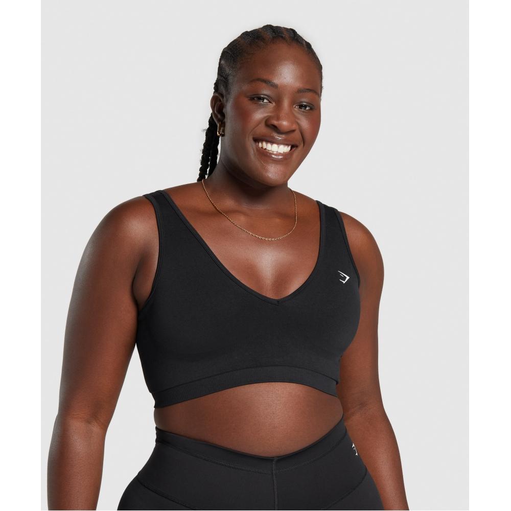 Gymshark Everyday Seamless Sports Bra Black B8a4t Bb2j