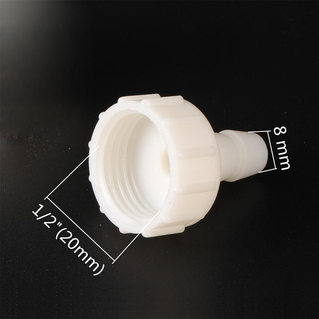 1/2" Female Thread To 4/6/8/10/12/14/16/20mm Barbed Straight Connectors 1/2" Male Thread Water Tank Joints Water Supply Adapters