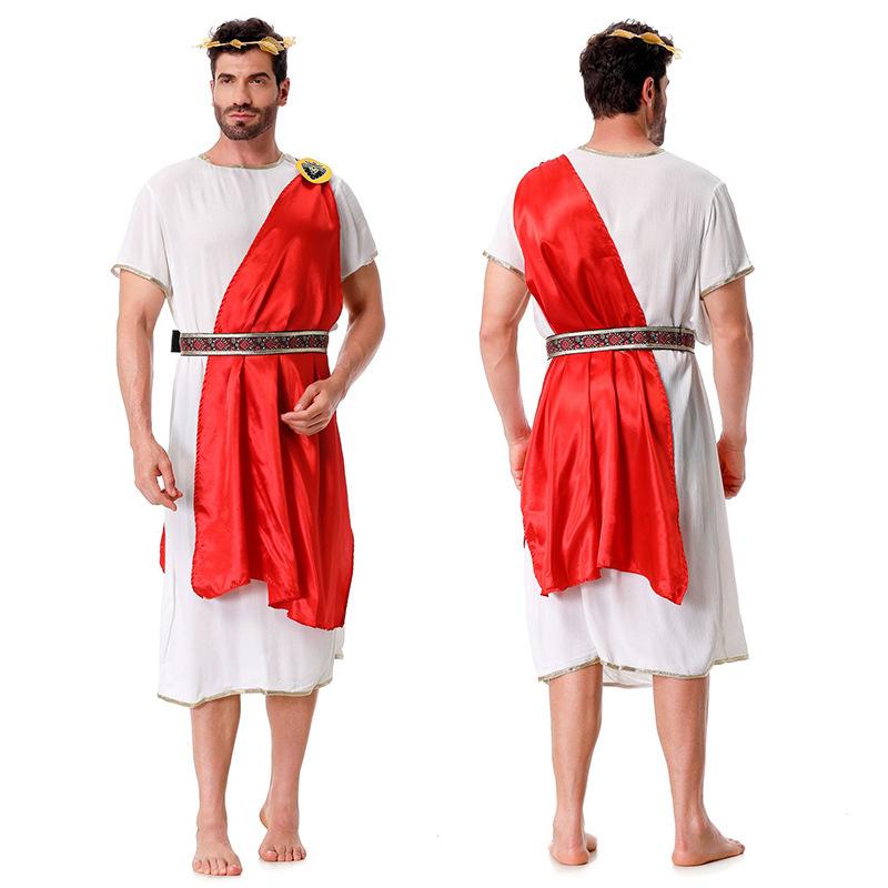 New Halloween Longevity Beauty Medieval Ancient Rome Greek King Halloween Costume Play Adult Children