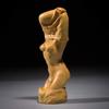 Entkleidende Frau Holz Natürliche Buchsbaum Nackt Weiblich Chinesische Traditionelle Kunst Gut 3x 3 x Statue, Schnitzerei, Figur, Figur, Objekt, Handwerk, Schmuckstück,