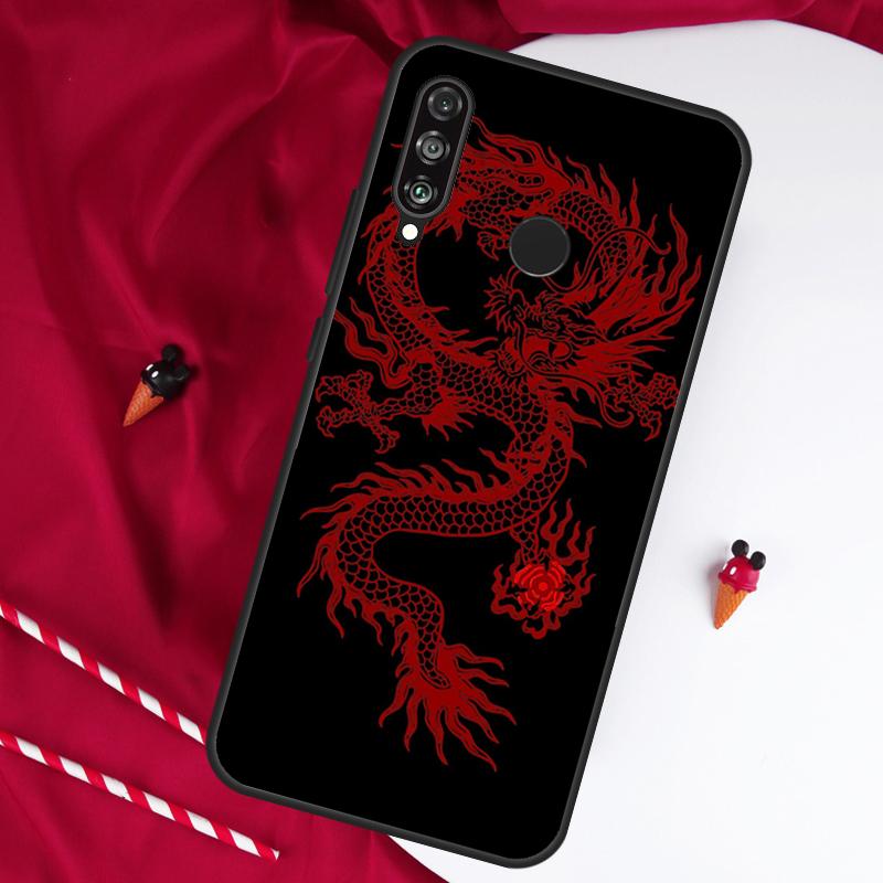 Chinese Dragon For Huawei Nova 7i 8i 11i 12i 12s 10 9 SE Y90 Y60 Y70 Y72 Y61 Y91 P60 Pro P30 P40 Lite Case