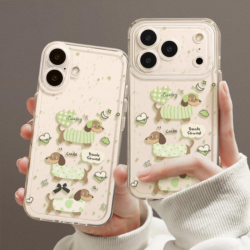 Dachshund Suitable for iPhone 17 Mobile Phone Case Iphone16promax Cartoon 15plus14 iPhone 17 Mobile Phone Case