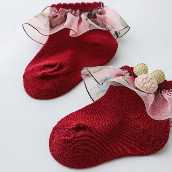 1 pár elastických pohodlných kojeneckých ponožek Bavlna Praktické hřejivé dětské ponožky na zimu
