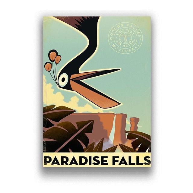 Porco Rosso Up Castle In The Sky Hayao Miyazaki Canvas Painting Pictures On The Wall Vintage Poster Decorative Home Decor