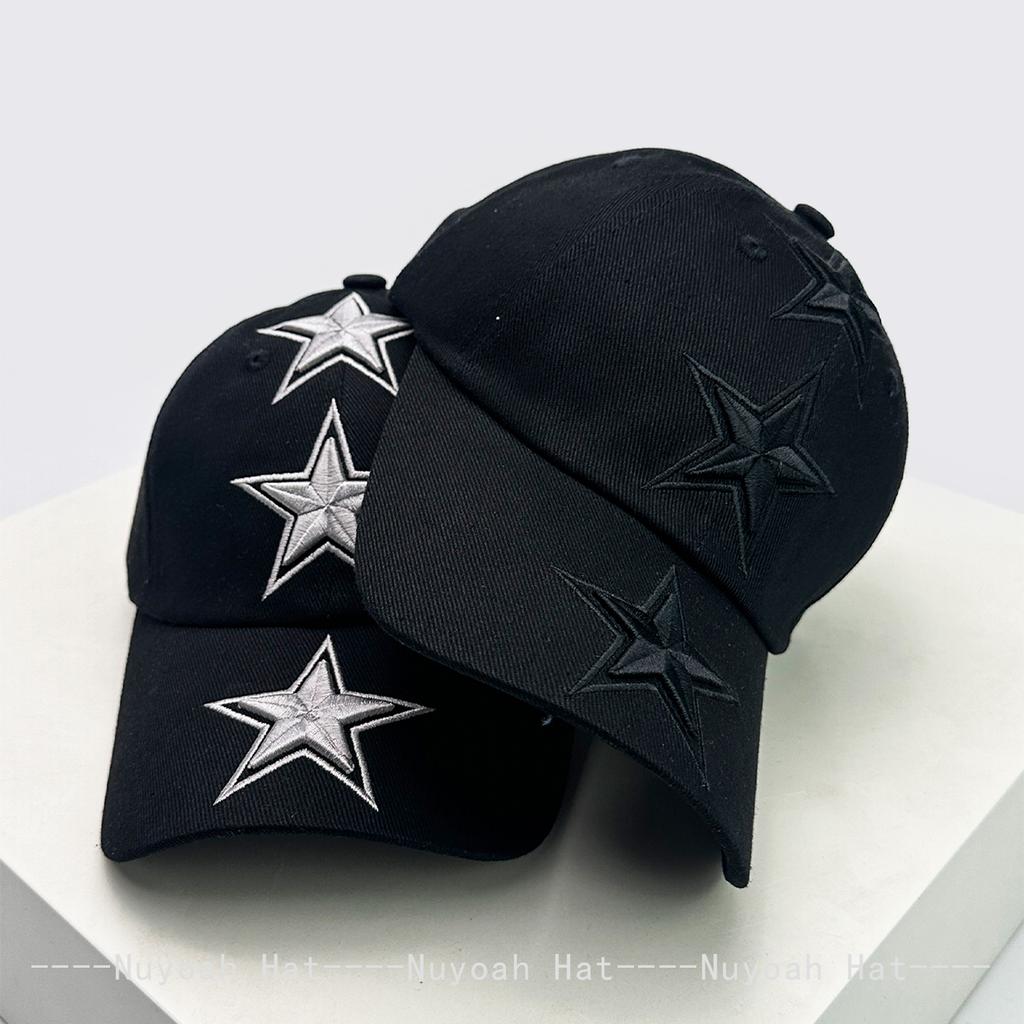 And Women Stereoscopic Stars Letter Print Embroidery Baseball Caps Sun Protection Hip Hop All-Match Personalized Peaked Hats Fashion Distressed