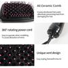 New Arrival 2 in 1 Multifunctional Hot Air Brush Comb Straightener Tangle-free Hair Dryer Brush